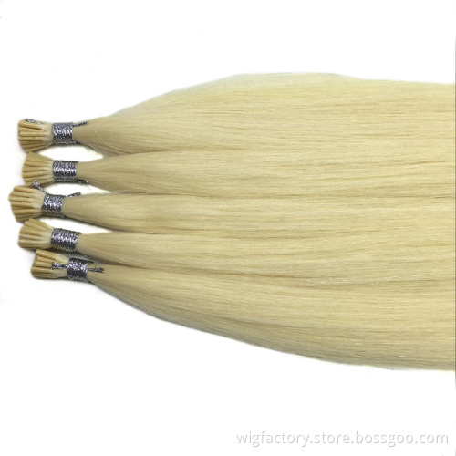 High Quality Cuticle Aligned I Tip Human Hair Extensions Remy,Wholesale Best Sale Hair Extension Human Hair